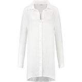 Guess - Cn Cropped Washed Logo - T-shirt - Wit - Korte Mouwen