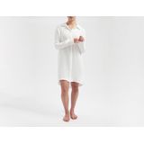 Guess - Cn Cropped Washed Logo - T-shirt - Wit - Korte Mouwen