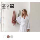 Yumeko kimono badjas gewassen linnen wafel wit s