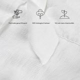 Yumeko kimono badjas gewassen linnen wafel wit s