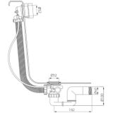 Luxe badafvoer-inloopcombinatie xenz mat wit (met vulcombinatie)