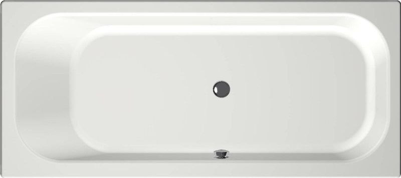 Xenz Aruba ligbad - 170x75cm - met overloop - zonder afvoer - Acryl Antraciet Mat 6801-05