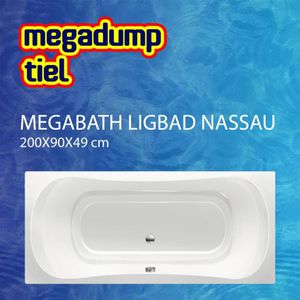 Ligbad Nassau 200X90X49 Cm MegaBath