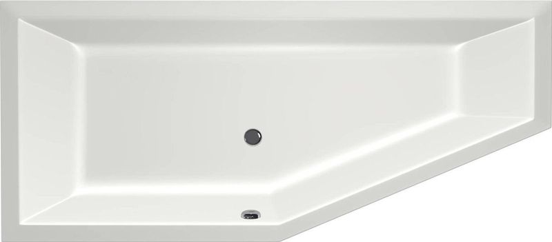 Ligbad beterbad xenz society compact links 170x75x44 cm antraciet
