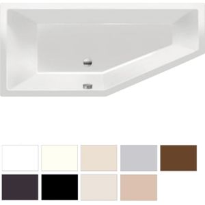 Ligbad Beterbad Xenz Society Compact Links 170x75x44 cm Mat Zwart