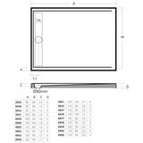 Xenz easy tray douchevloer 100x90x5cm rechthoek acryl wit