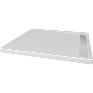 Douchebak rechthoek zelfdragend easy tray 100x90x5 cm wit glans