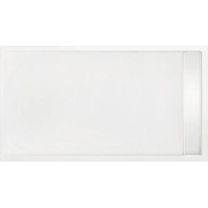 Douchebak rechthoek zelfdragend easy tray 170x90x5 cm wit glans