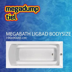 Xenz Bodysize douchebad 190x90x45cm wit