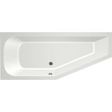 Xenz - Lagoon Compact - Hoekbad - Antraciet - 170x75x45 cm - Links