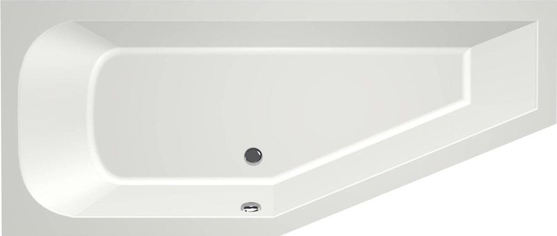 Xenz - Lagoon Compact - Hoekbad - Antraciet - 170x75x45 cm - Links