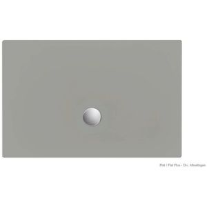 Xenz Flat Plus Douchebak - 140x100cm - Rechthoek - Cement 6404-06