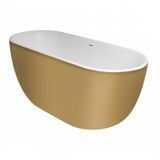 Vrijstaand bad xenz humberto 170x72x63 cm solid surface goud