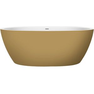 Xenz Sio vrijstaand bad Solid Surface 180x90cm RAL1036 goud