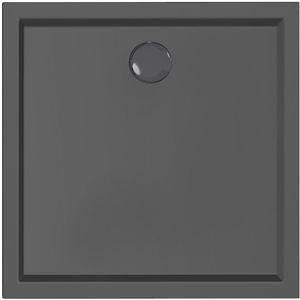 Xenz Mariana Plus vierkante douchebak acryl 80x80cm zwart mat
