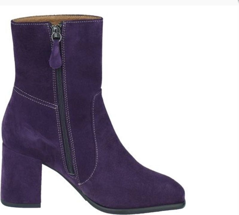 PiediNudi - Desire - Enkellaars - Melanzana - Suède - Ritssluiting