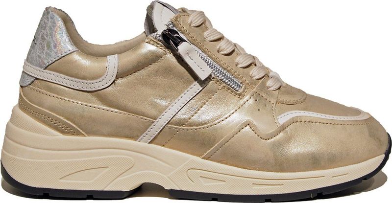 Piedi Nudi - Kara 02.09 - Lage Sneaker - Platino - Leer - K-Wijdte