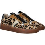 IQÔNIC - Sneakers - Bruin - Leer - Dierenprint
