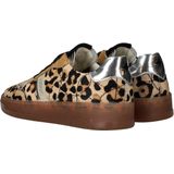 IQÔNIC - Sneakers - Bruin - Leer - Dierenprint