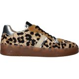 IQÔNIC - Sneakers - Bruin - Leer - Dierenprint