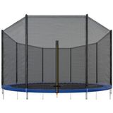 Viking Sports - Veiligheidsnet trampoline - 244 cm - buitenzijde - geschikt voor 6 palen