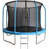 Trampoline - 305 cm - met veiligheidsnet & ladder - blauw