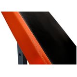 Sportbank - multifunctionele halterbank - instelbare rugleuning - zwart & oranje