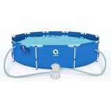 Opzetzwembad 305x76 cm met filterpomp - Rond - inclusief veel accessoires