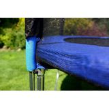 Trampoline - 404 cm - met net & ladder - blauw - tot 150 kg belasting