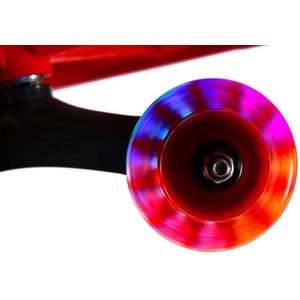 Wiggle car - wiebelauto - met LED-verlichte wielen - rood