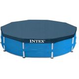 Intex afdekzeil zwembadafdekking 457 cm diameter blauw