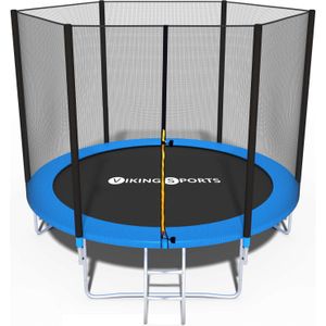 Trampoline - blauw-  244 cm met veiligheidsnet - tot 80 kg