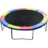 Trampoline regenboog 244 cm - met veiligheidsnet - tot 110 kg