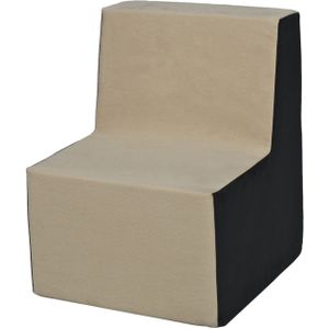 Kinderstoel meubel schuim beige & grijs