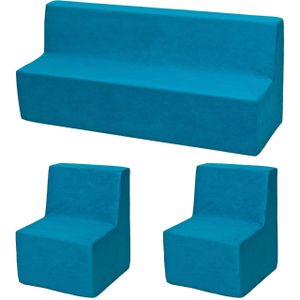 Schuim meubelset peuter uitgebreid blauw