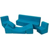 Peuter meubelset schuim uitgebreid blauw