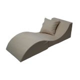 Relax sofa opvouwbaar gebroken wit