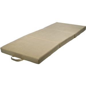 Viking Choice Opvouwbaar matras logeermatras 200x80x10 cm gebroken wit Creme Opvouwbaar matras.