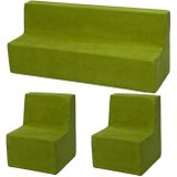 Schuim meubelset peuter uitgebreid groen