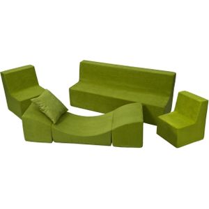 Peuter meubelset schuim uitgebreid groen
