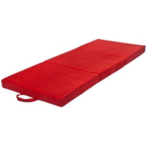 Viking Choice Opvouwbaar matras logeermatras 200x80x10 cm rood Opvouwbaar matras.