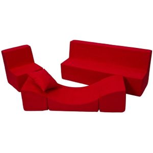 Schuim meubelset peuter compleet rood