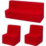 Schuim meubelset peuter uitgebreid rood