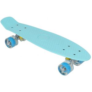 Kunststof skateboard 22 inch Enero Blue Led