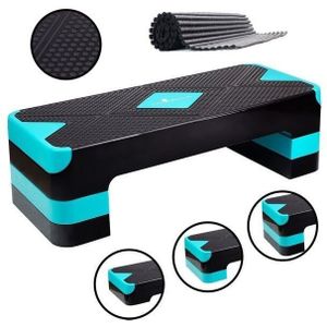 Aerobic step blauw - 3 hoogte standen - 67x27 cm