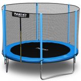 Trampoline - 252 cm - blauw - met ladder en buitenrand net - tot 120 kg