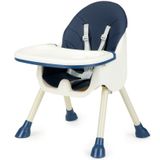Kinderstoel - eetstoel baby - 92x62x77 cm - wit blauw