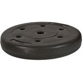 Halterschijf 20 kg - Zwart - met beton - 29 mm stang diameter