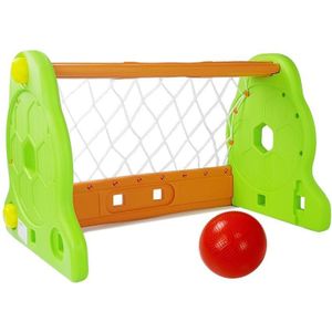 Speelgoed voetbalgoal - 80 x 50 x 52 cm - inc rode bal