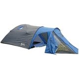 Tent 450 x 210 x 150 cm - voor 4 personen grijs blauw